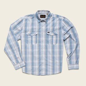 NWT Howler Brothers Gaucho Thorton Plaid Stone Blue (Small)